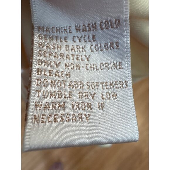 E.P. Pro Tour Tech Golf Shirt Womens Med Pale Yellow Pink Trim Nylon Spandex - Picture 8 of 8